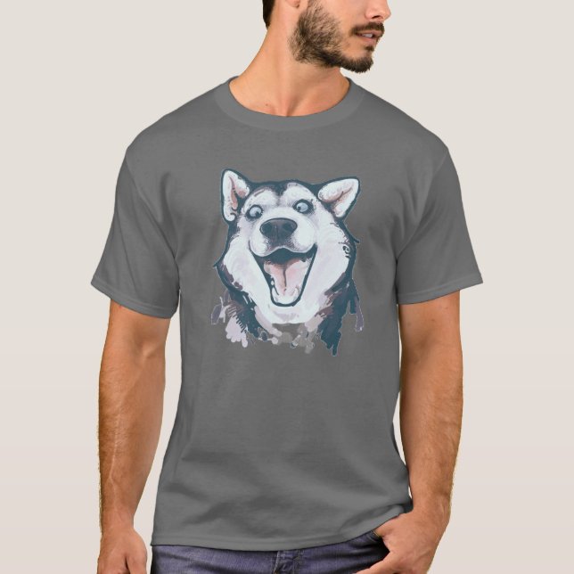 Camiseta Cara fornida divertida (Anverso)