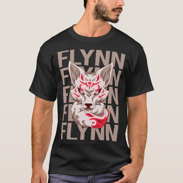 Camiseta Cara Fox - Nombre Flynn (Anverso)