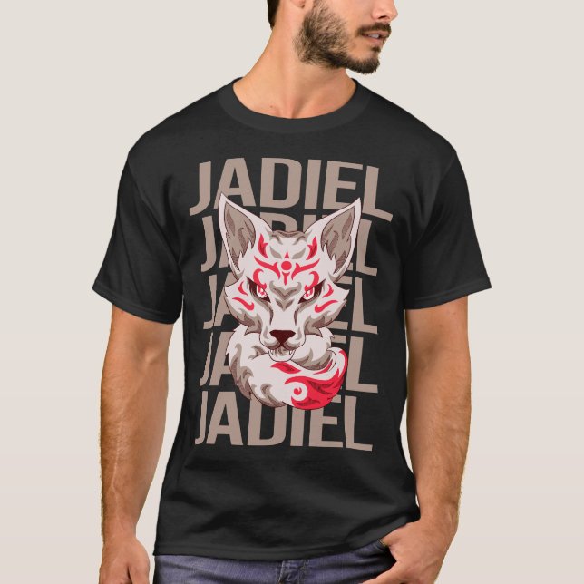 Camiseta Cara Fox - Nombre Jadiel (Anverso)