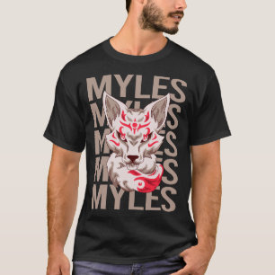 Camiseta Cara Fox - Nombre Myles