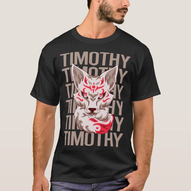 Camiseta Cara Fox - Nombre Timothy (Anverso)