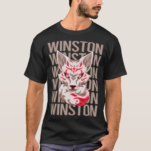 Camiseta Cara Fox - Nombre Winston (Anverso)