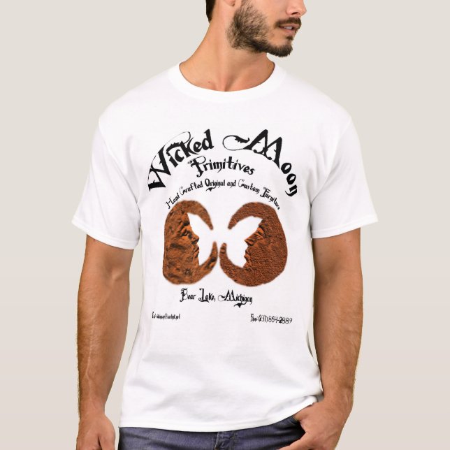 Camiseta Cara grande de la luna traviesa (Anverso)