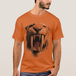 Camiseta Cara grande del tigre de dientes Saber