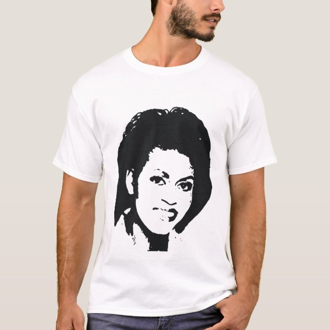 Camiseta Cara hermosa de Michelle Obama (Anverso)