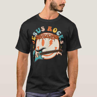 Camiseta Cara hippie Jesús sacude la fe cristiana Funn