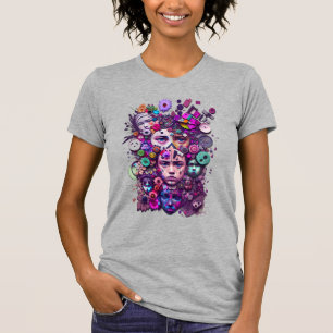 Camiseta Cara humana fantasmal