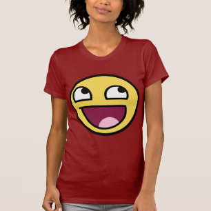 Camiseta cara impresionante de la cara impresionante