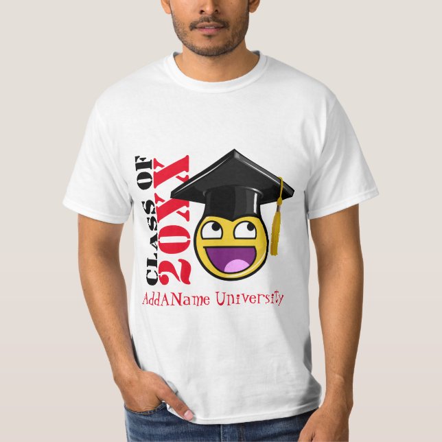 Camiseta Cara impresionante Meme con el gorra de la (Anverso)