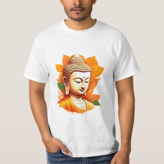 Camiseta Cara Lateral de Buda Espiritual (Anverso)