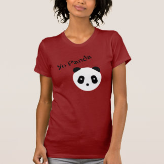 Camiseta Cara linda de la panda del ~ de Kawaii