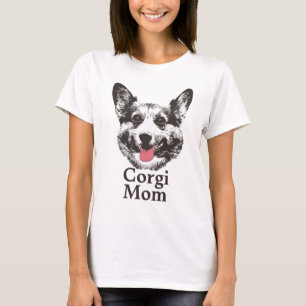 Camiseta Cara linda del animal del perro de la mamá del