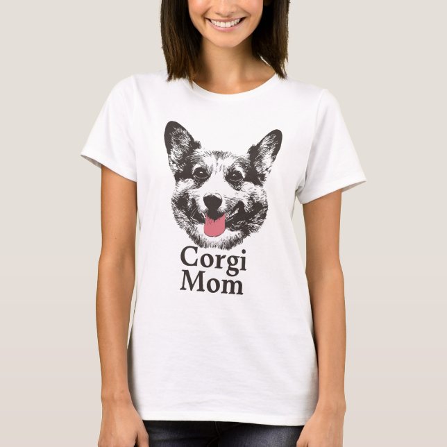 Camiseta Cara linda del animal del perro de la mamá del (Anverso)
