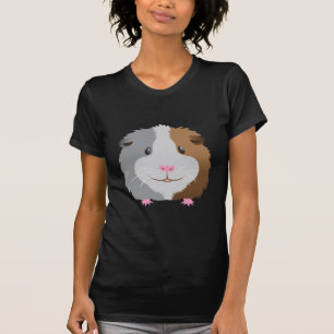 Camiseta cara linda del conejillo de Indias