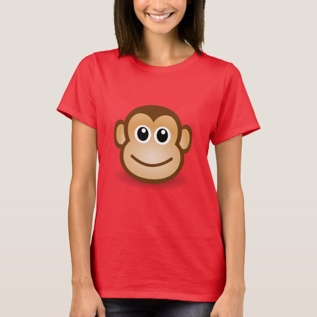 Camiseta Cara linda del mono (Anverso)