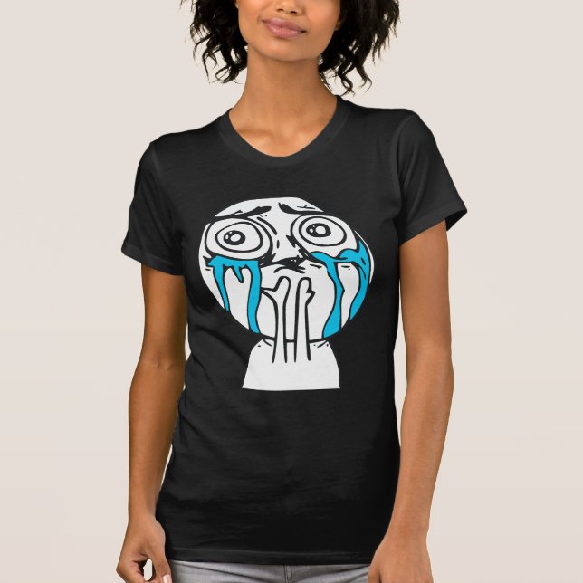 Camiseta Cara linda Meme de la rabia de la sobrecarga del (Anverso)