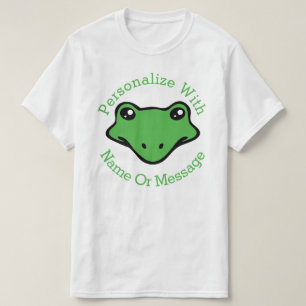 Camiseta Cara linda PERSONALIZADA de la rana