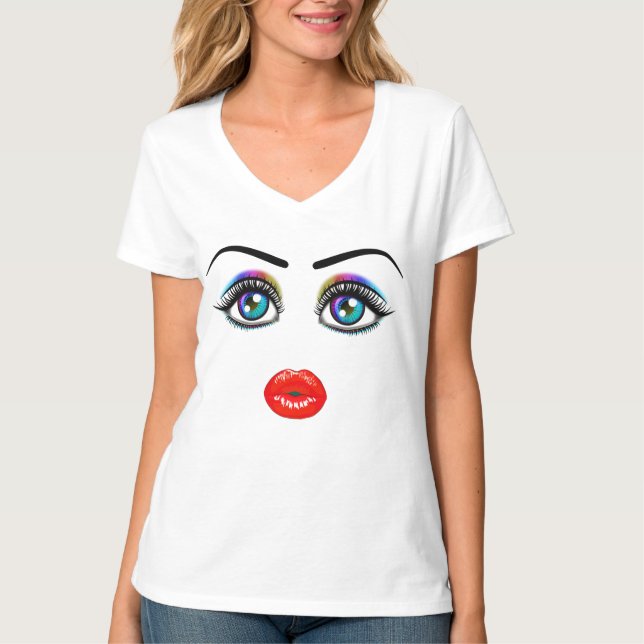 Camiseta cara linda T-Shirt (Anverso)