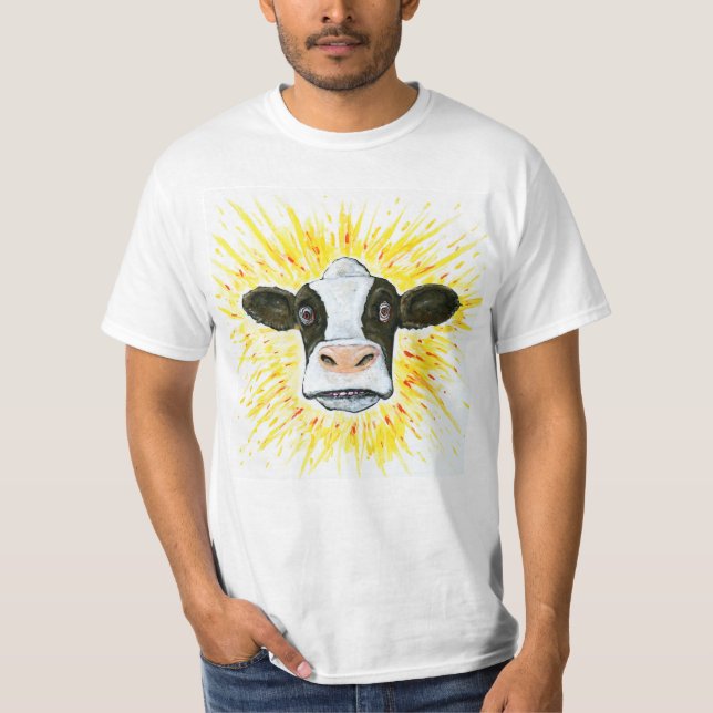 Camiseta Cara loca de la vaca (Anverso)