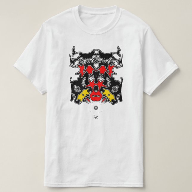 Camiseta Cara mágica negra 1 (Diseño del anverso)