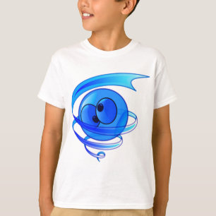 Camiseta Cara mareada del dibujo animado del viento del