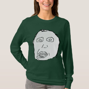 Camiseta Cara Meme de la rabia del idiota de Herp Derp