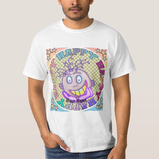 Camiseta Cara Muy Feliz (Anverso)