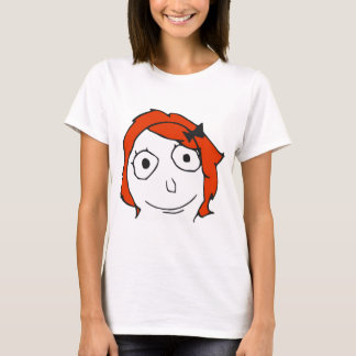 Camiseta Cara roja Meme de la rabia del pelo de Derpina