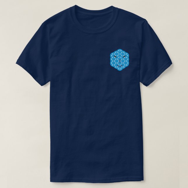 Camiseta Cara sagrada - Arturia, Azul. (Diseño del anverso)
