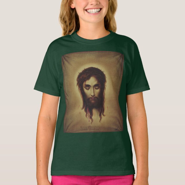 Camiseta Cara sagrada de Jesucristo (Anverso)