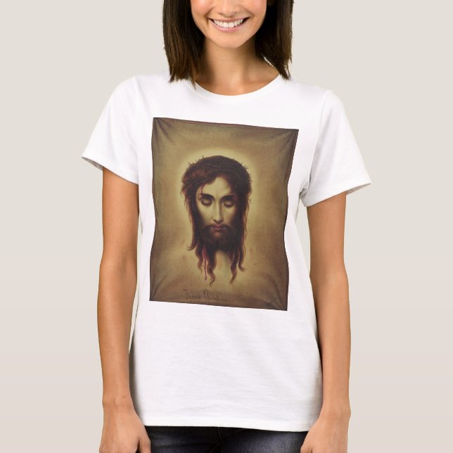 Camiseta Cara sagrada de Jesucristo (Anverso)