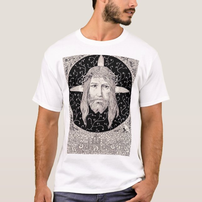 Camiseta Cara sagrada de Jesucristo (Anverso)