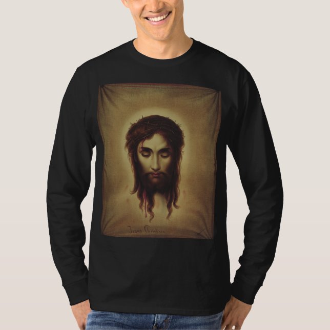 Camiseta Cara sagrada de Jesucristo (Anverso)