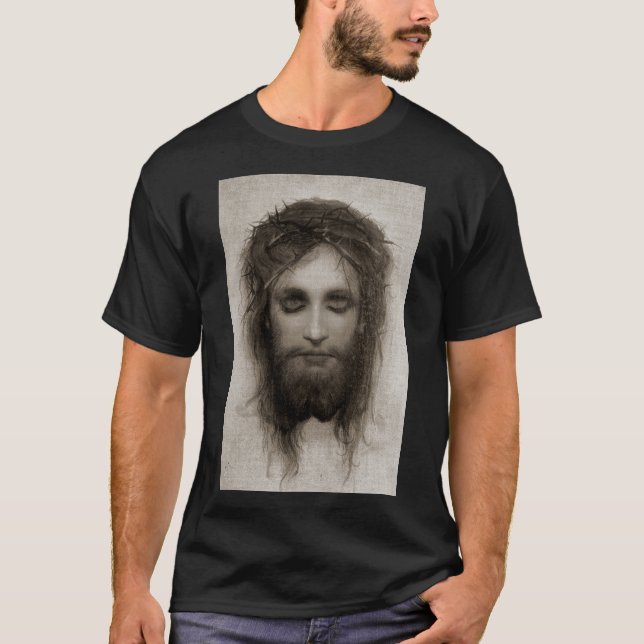 Camiseta Cara sagrada de Jesucristo (Anverso)