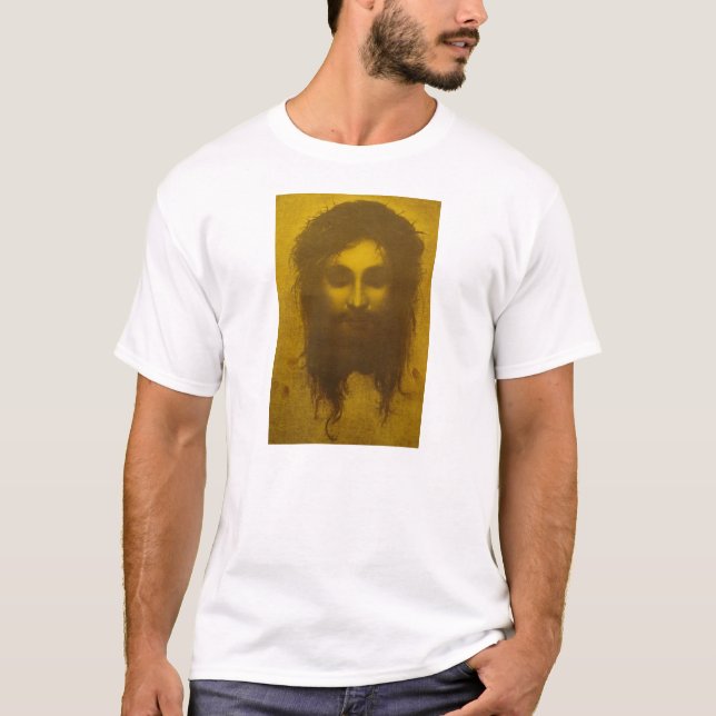 Camiseta Cara santa del velo del Jesucristo/Veronica (Anverso)