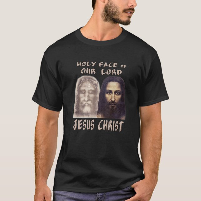 Camiseta Cara Santa Nuestro Señor Jesucristo Envuelto Turín (Anverso)