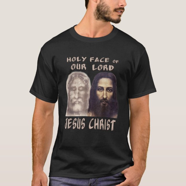 Camiseta Cara Santa Nuestro Señor Jesucristo Envuelto Turín (Anverso)