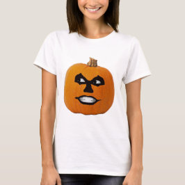 Camiseta Cara siniestra Jack o' Lantern, Calabaza Halloween
