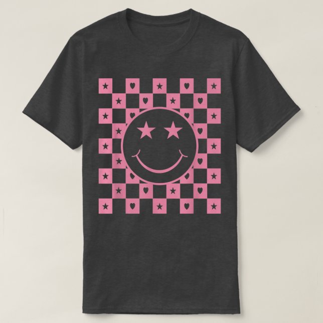 Camiseta Cara sonriente al cuello (Diseño del anverso)
