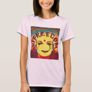 Camiseta Cara sonriente amarilla de la libertad