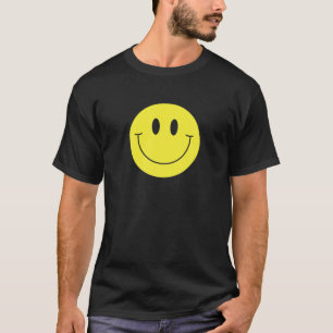 Camiseta Cara Sonriente Amarilla De Los 70 Cute Feliz Sonri