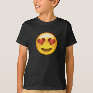 Camiseta Cara sonriente con emoji en forma de corazón de