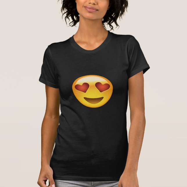 Camiseta Cara sonriente con emoji en forma de corazón de (Anverso)