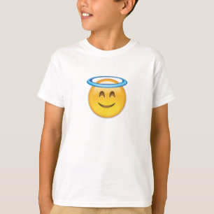 Camiseta Cara sonriente con Emoji Halo
