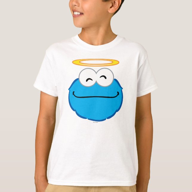 Camiseta Cara sonriente de cookie con Halo (Anverso)