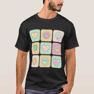 Camiseta Cara sonriente de corazón lindo C St Patricku2019s