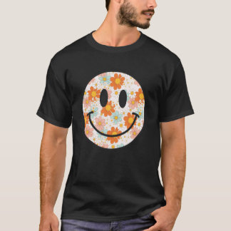 Camiseta Cara Sonriente Feliz de Daisy Retro Estética Prepp