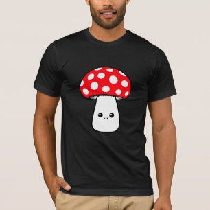 Camiseta Cara Sonriente Feliz Hongo Kawaii Alegre