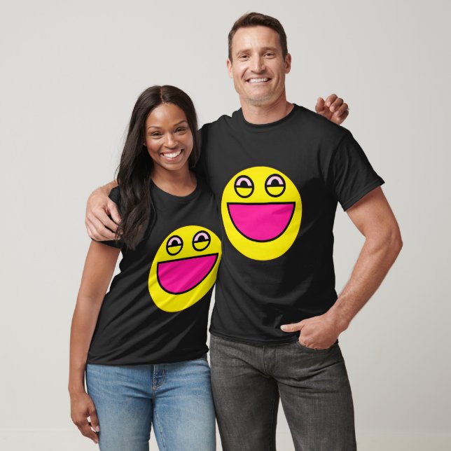 Camiseta Cara Sonriente Grande (Unisexo)