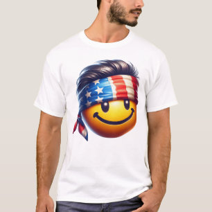 Camiseta Cara Sonriente Hippie